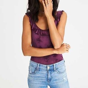 American Eagle Purple  Snap Closure Bodysuit